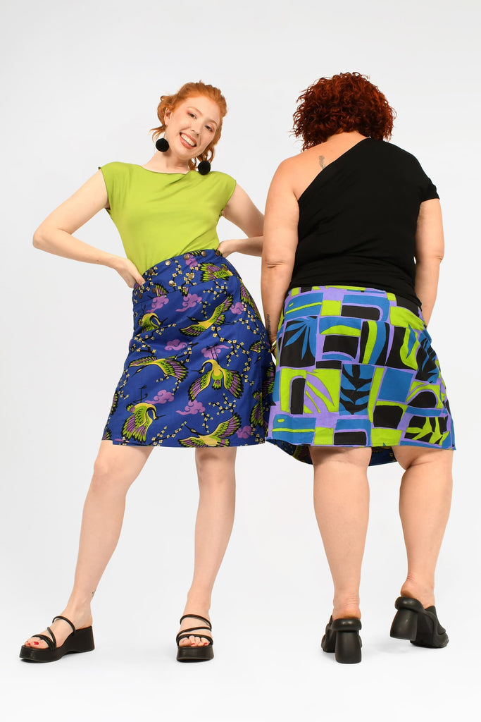 Aluula Long Reversible Button Skirt - Keshet Design