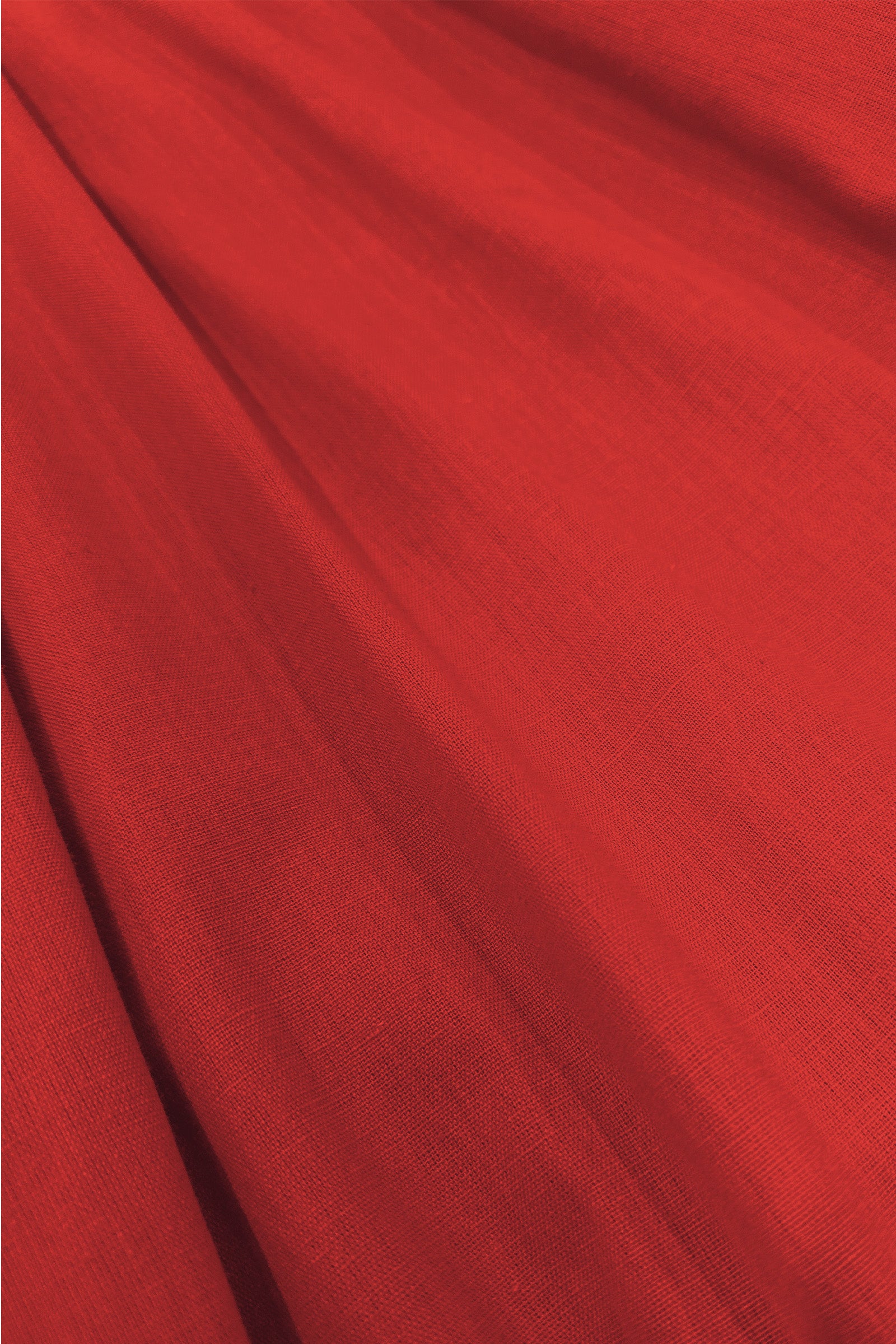 Dark red woven fabric close-up with subtle texture and fine grain.