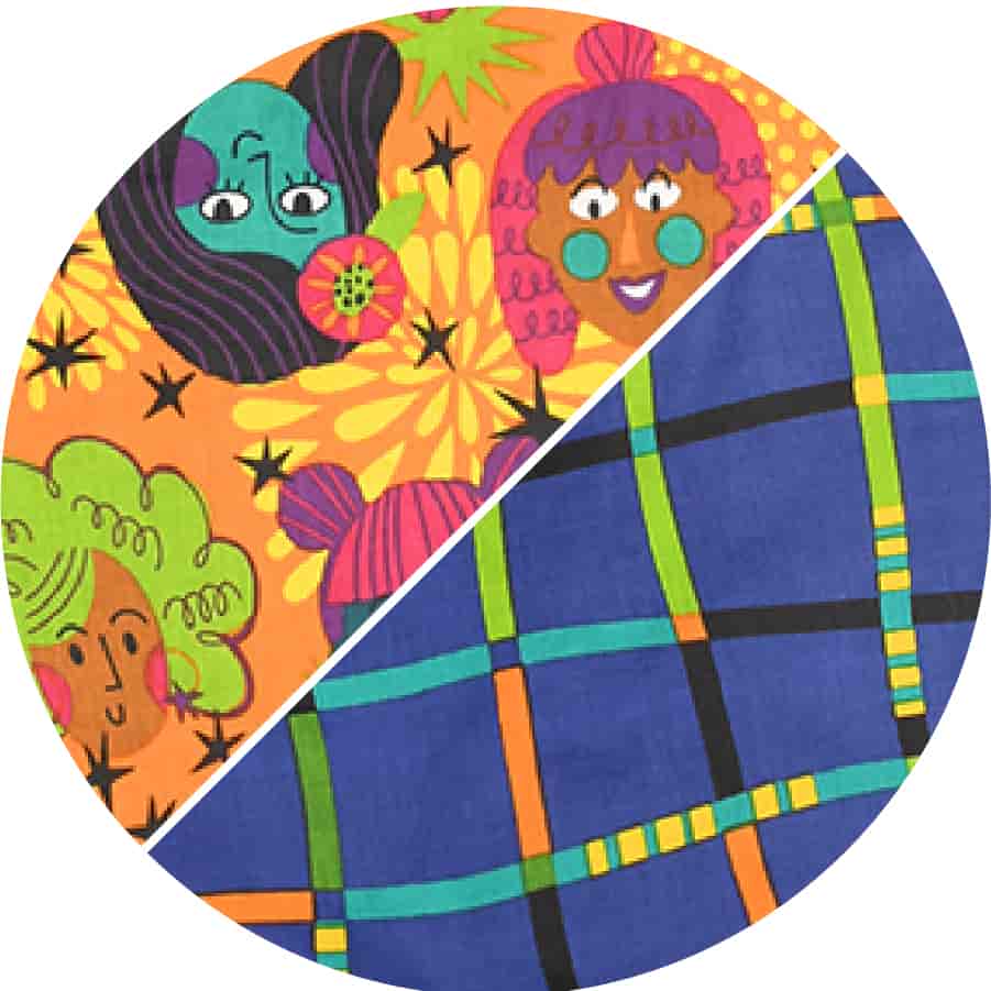 Hopscotch Indigo/Dazzling Divas Marmalade