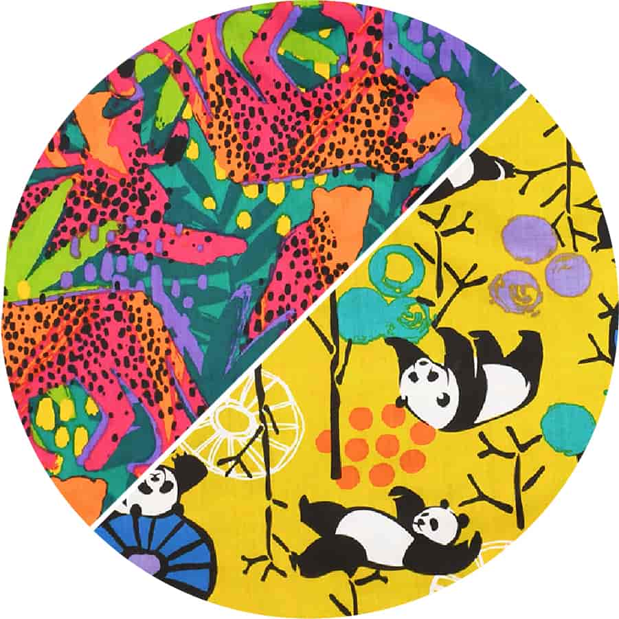 Jungle Neon Rainbow/Panda Playhouse Chartreuse