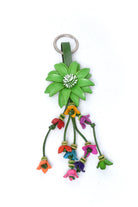 Leather Flower Keyring - Keshet Design