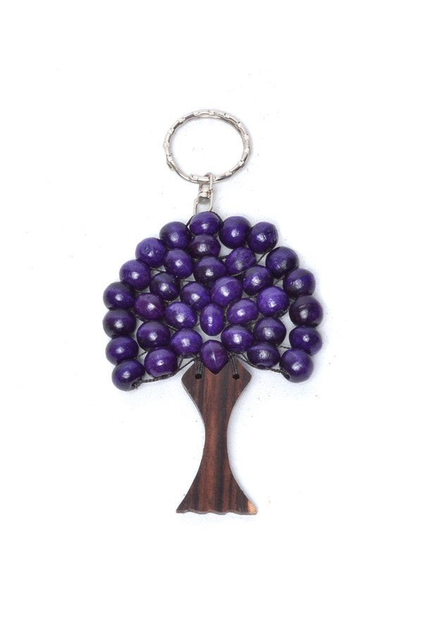 Big Wooden Tree Keyring - Keshet Design