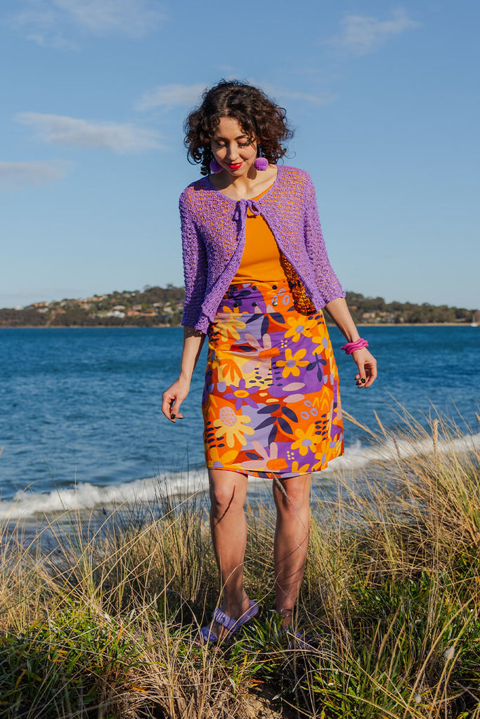 Aluula Long Reversible Button Skirt - Keshet Design