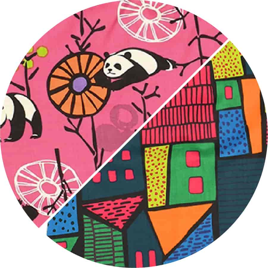 Funky Town Neon Rainbow/Panda Playhouse Pink
