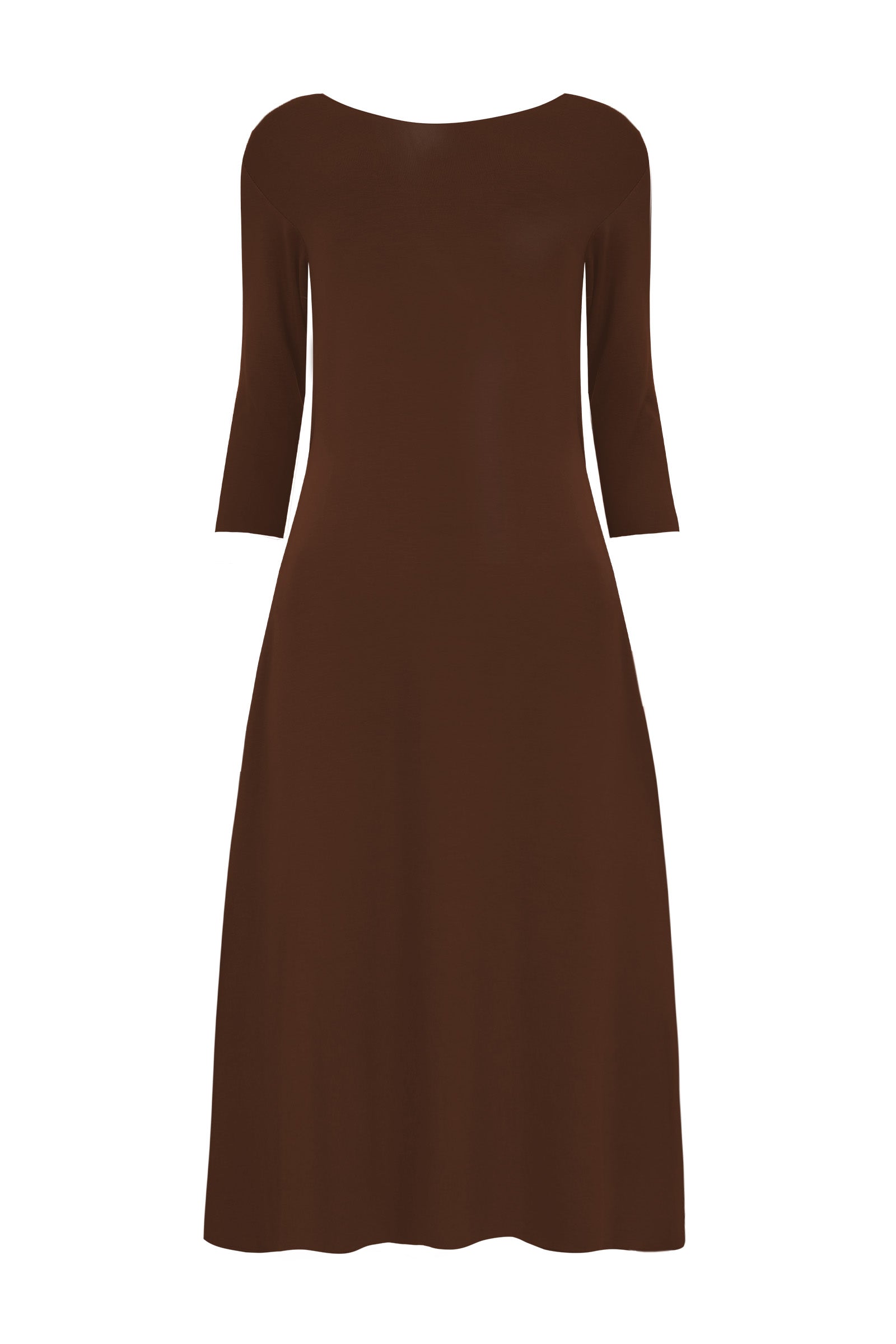 Cora 3/4 Sleeve Long Dress