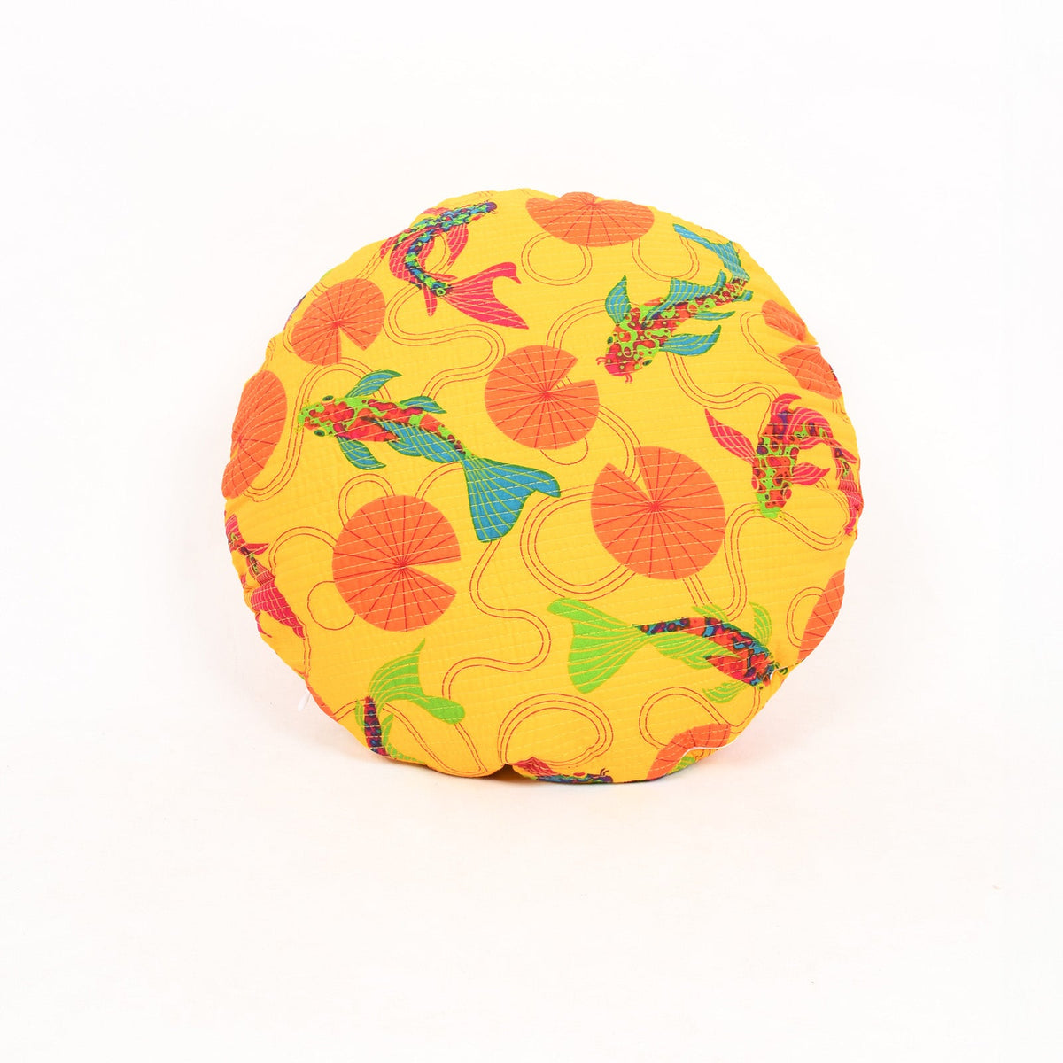 Quilted Round Cushion Cover – Keshet Design