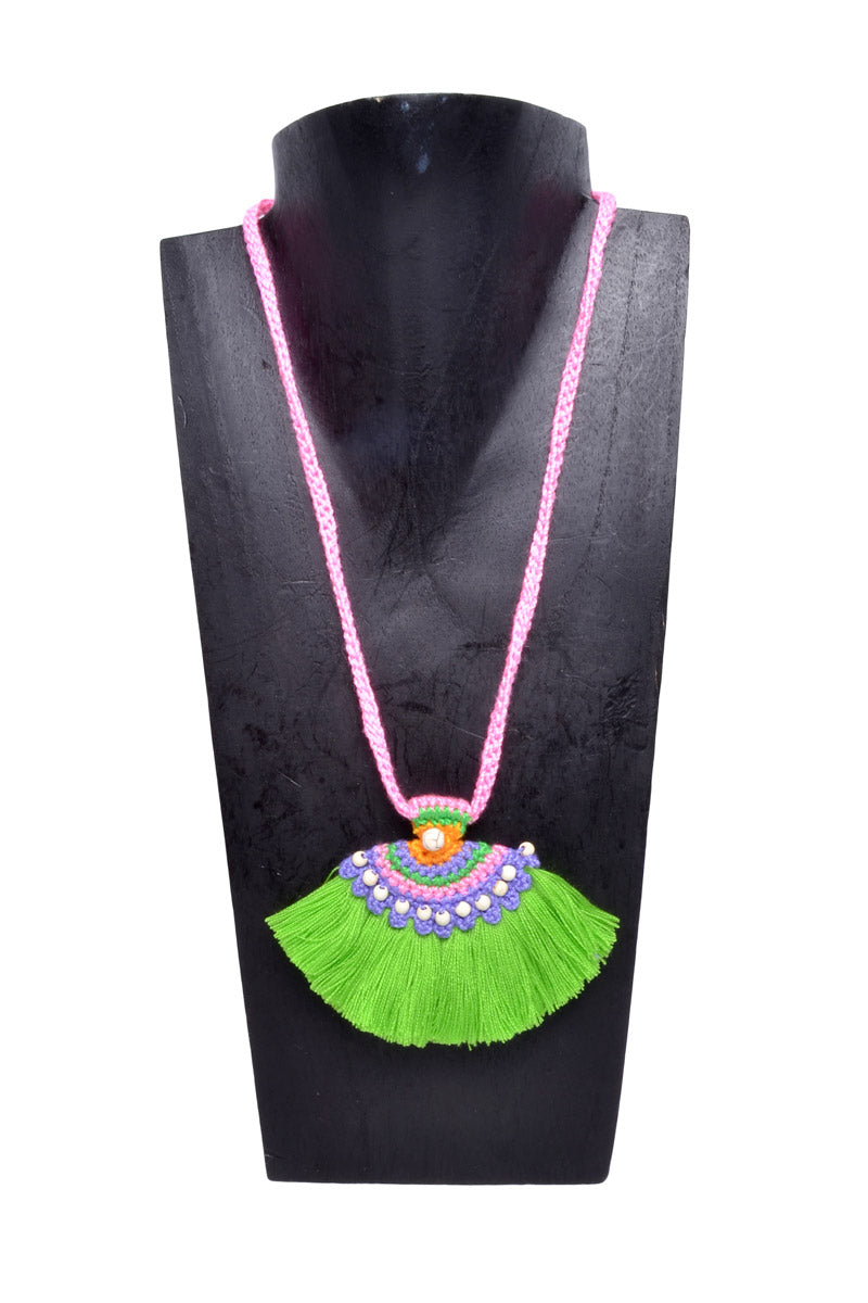 Boho Tassel Fan Necklace - Keshet Design