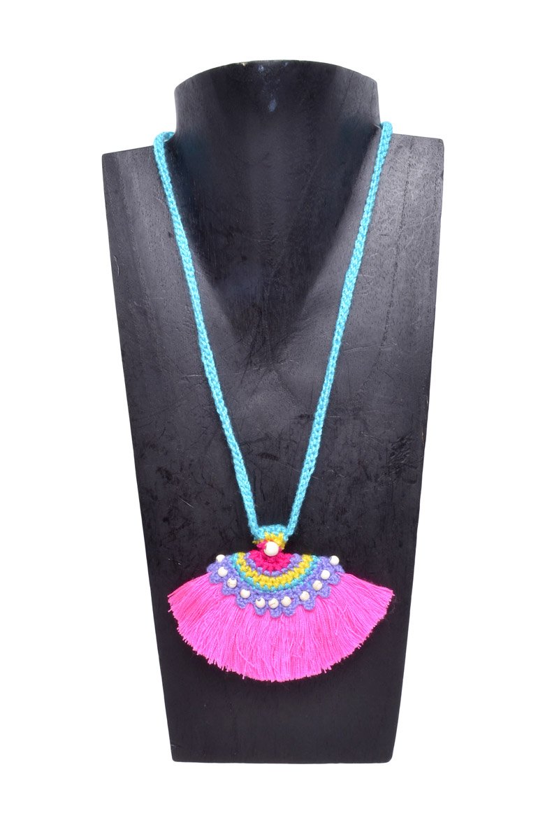 Boho Tassel Fan Necklace - Keshet Design