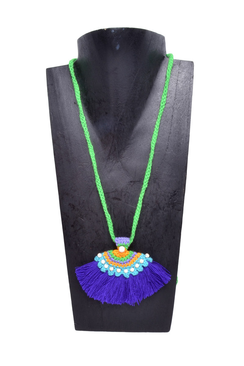 Boho Tassel Fan Necklace - Keshet Design