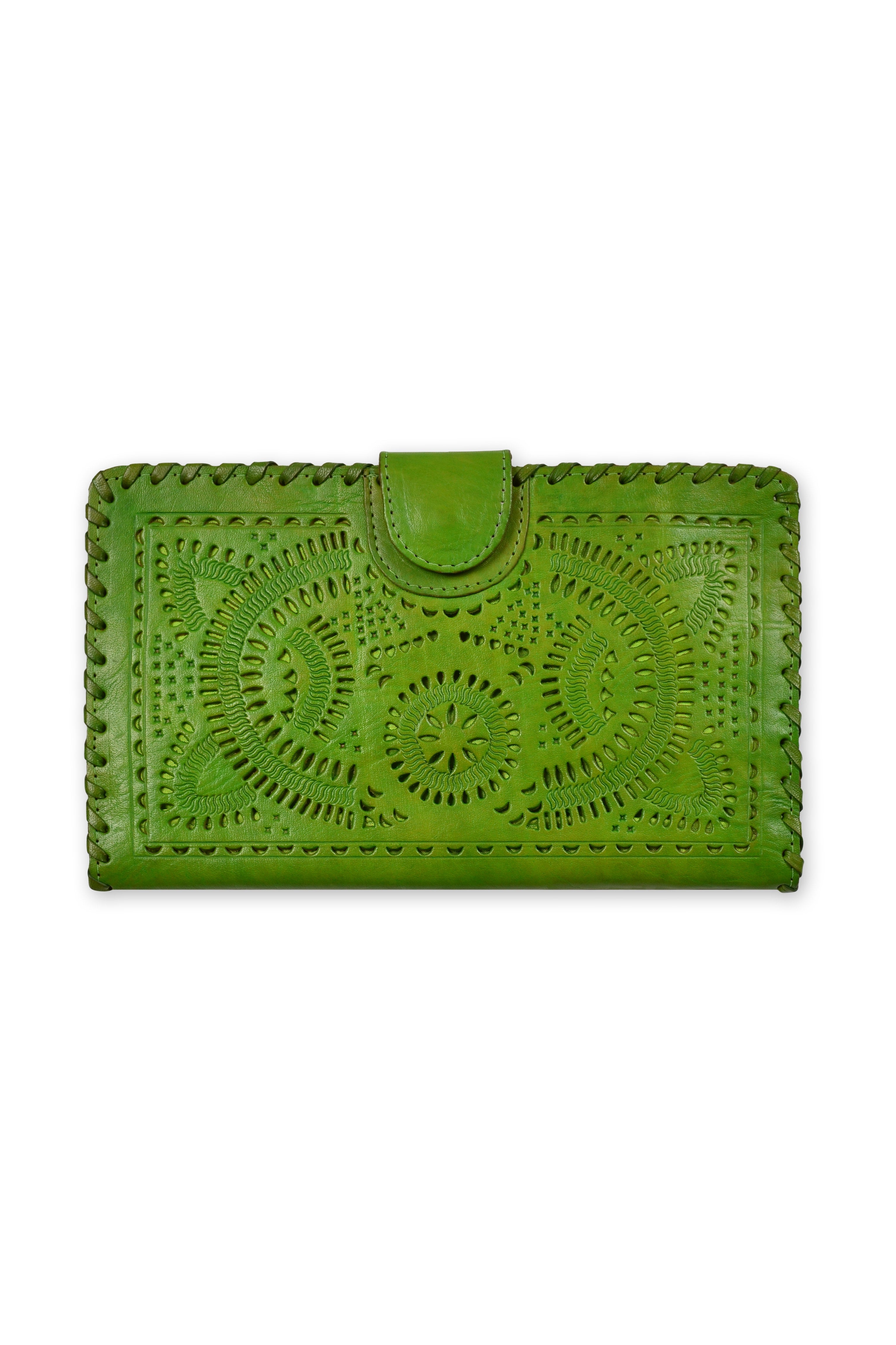 Leather Large Wallet - Keshet Unique Colourful Women's Clothing Tasmania Australia