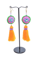 Embellished Tassel Earrings - Keshet Design