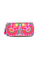 Embroidered Orchid Wallet - Keshet Design