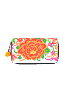 Embroidered Rose Wallet - Keshet Unique Colourful Women's Clothing Tasmania Australia