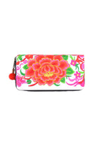 Embroidered Rose Wallet - Keshet Unique Colourful Women's Clothing Tasmania Australia