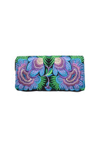 Embroidered Orchid Wallet - Keshet Design