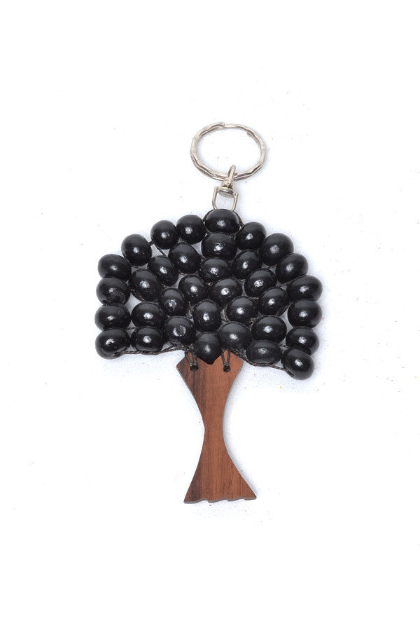 Big Wooden Tree Keyring - Keshet Design