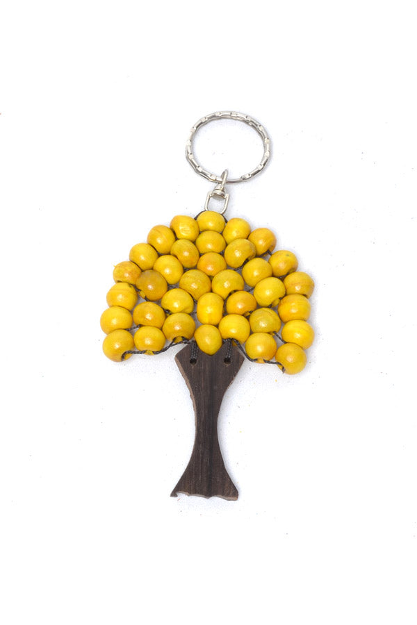 Big Wooden Tree Keyring - Keshet Design