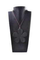 Wooden Large Flower Necklace - Keshet Design