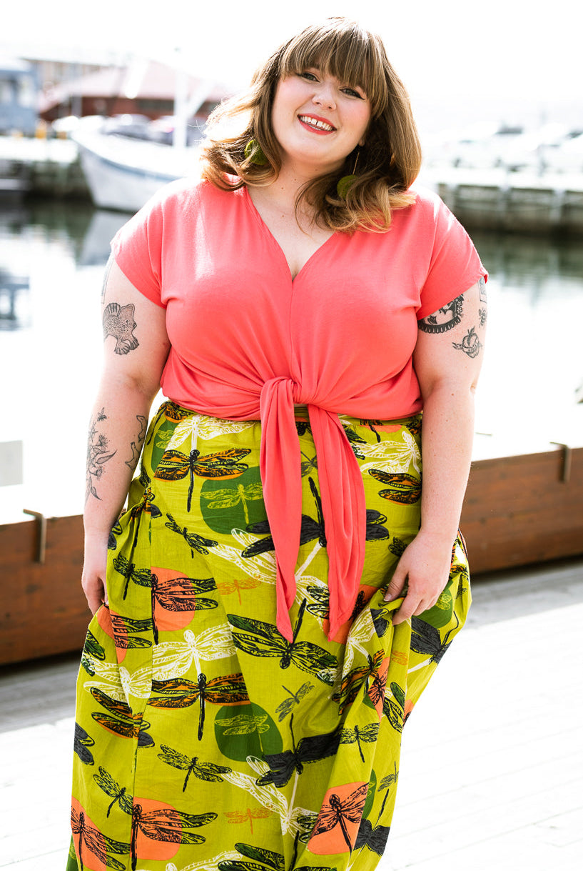 Basic Stella Tie Top - Keshet Unique Colourful Women's Clothing Tasmania Australia