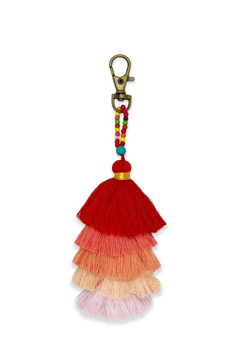 Kiki Tassel Keyring - Keshet Unique Colourful Women's Clothing Tasmania Australia