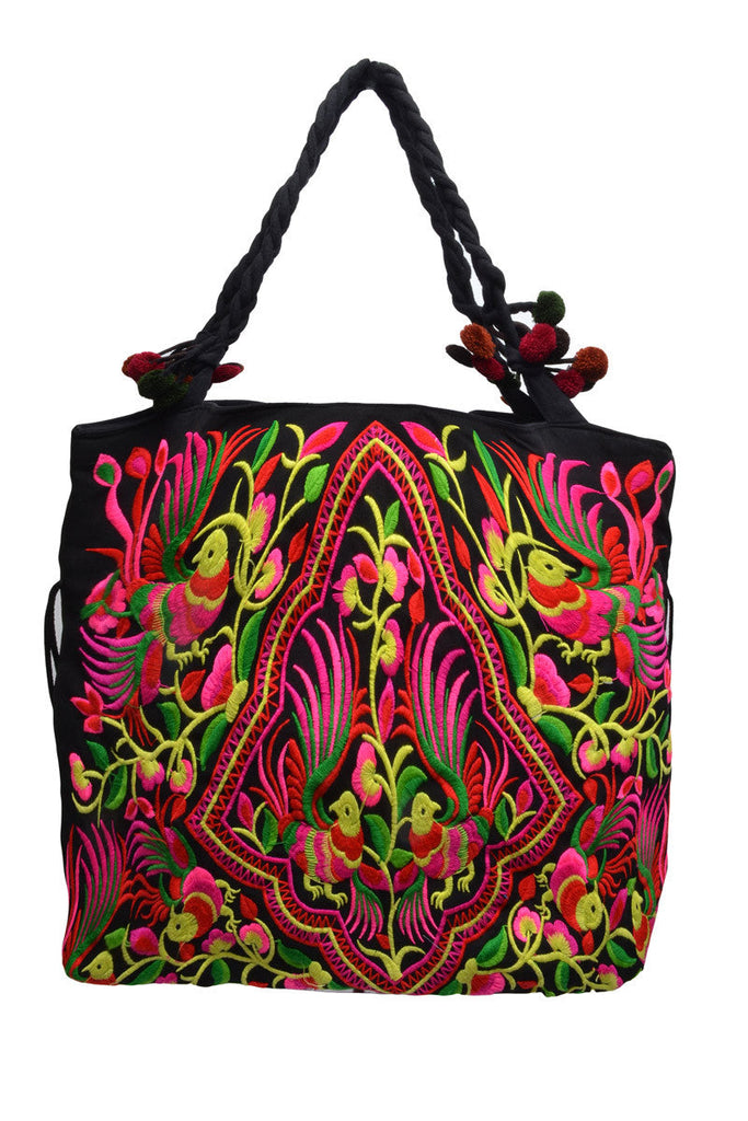 Medium Square Embroidered Bag - Keshet Design
