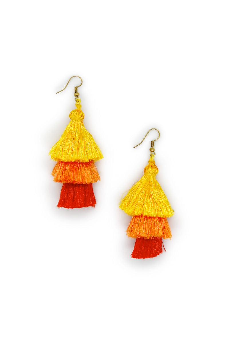 Kiki Tassel Earrings - Keshet Unique Colourful Women's Clothing Tasmania Australia