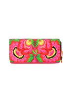 Embroidered Orchid Wallet - Keshet Design