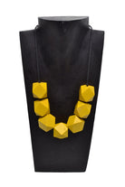 Wooden Cubic Necklace - Keshet Design