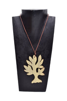 Wooden Flat Tree Necklace - Keshet Design