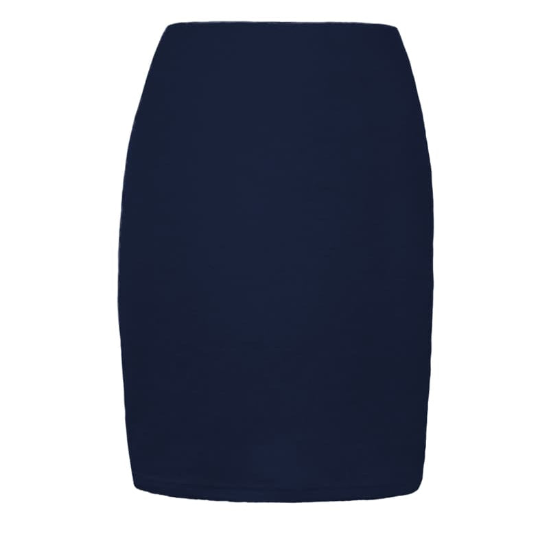 High Waisted Short Pencil Skirt Plain - Keshet Design